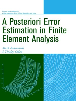 cover image of A Posteriori Error Estimation in Finite Element Analysis